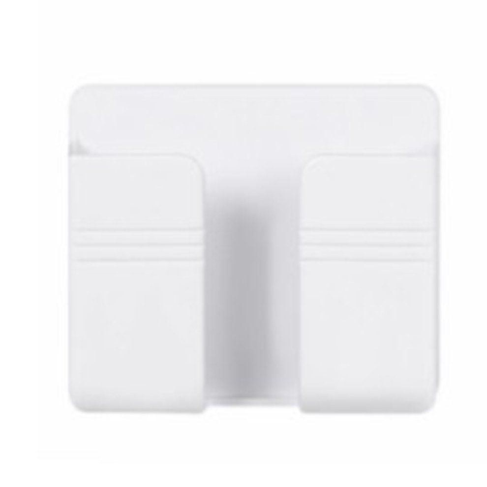 Wall Mount Stand Phone So Ket Phone  Harging Holder Bra Ket Mounted Organizer-white-99*86*28mm