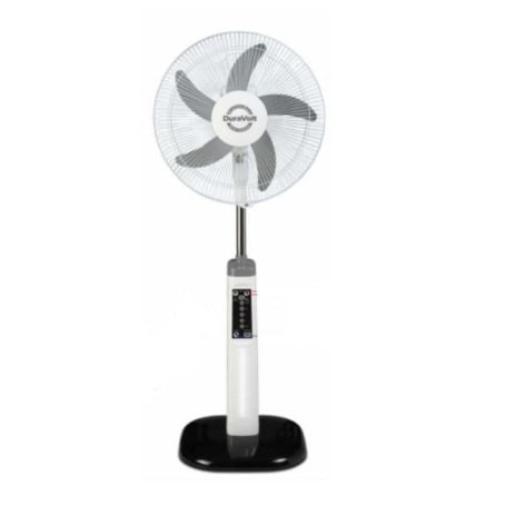 Solar Rechargeable Standing Fan - 16 Inches - 1300mah..