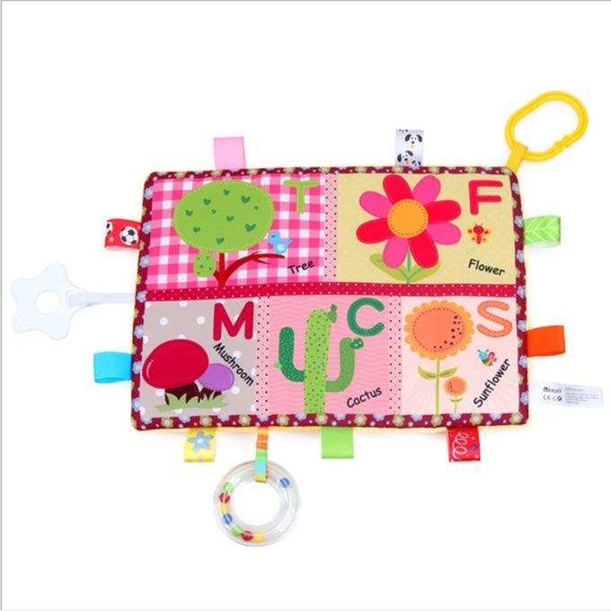 1-91 Otton Double Layer Baby Bibs Loth Baby Artoon Triangle Bandana Bibs-multi Olor-Flower