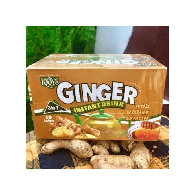 Looys Tasty Ginger Instant Drink Green Tea And Lemon