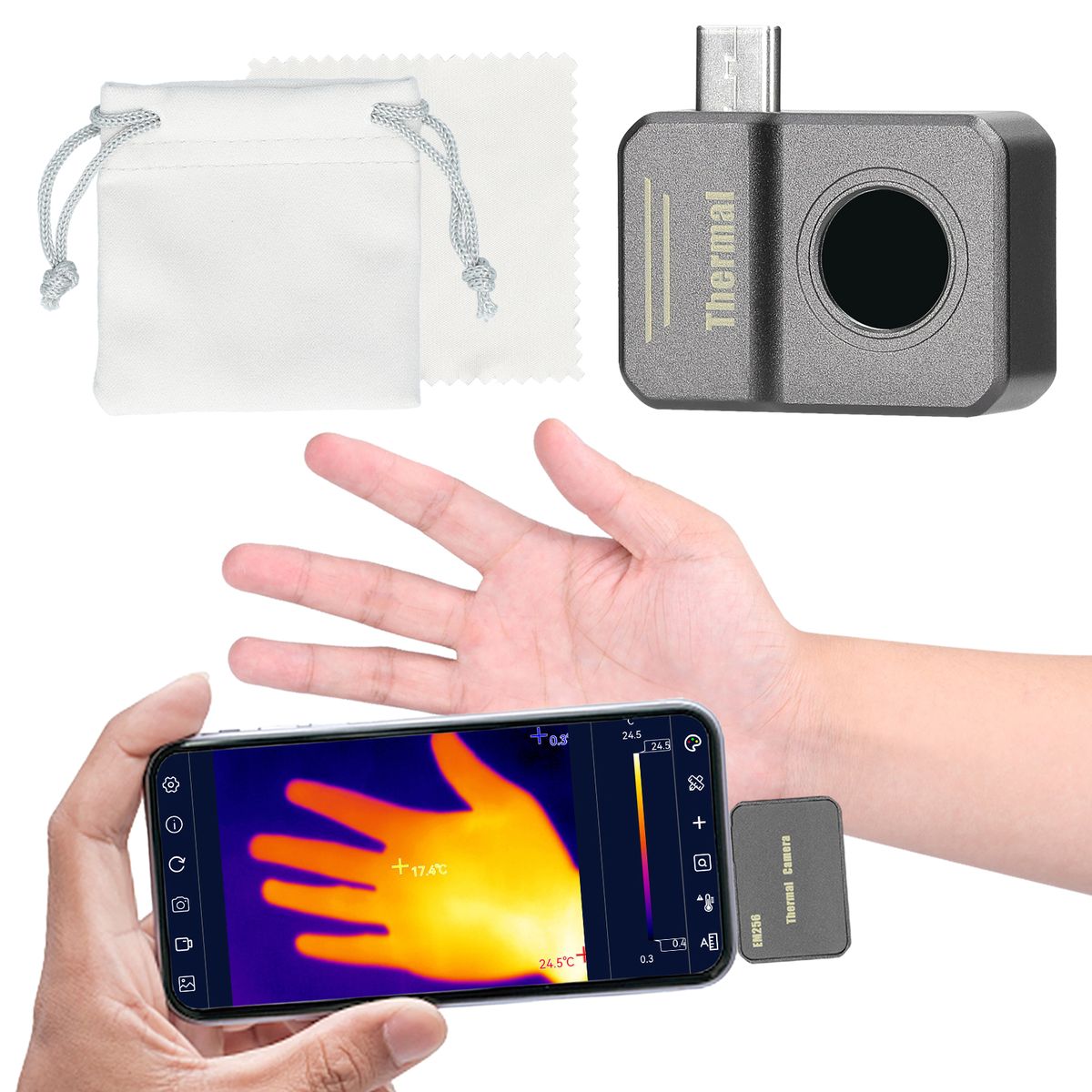 Small Thermal Imaging Camera Portable Mobilephone Thermal
