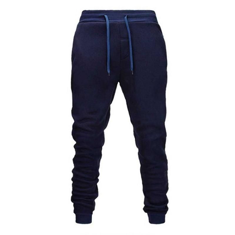 Adjusted Trousers for Mens Sports Clothing Informal Black Color
