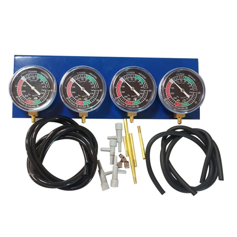4 Cylinder Carburetor Synchronizer Kit Vacuum Gauge Balancer Sync Balancing Gauges for Motorcycle Motorbike Carbs