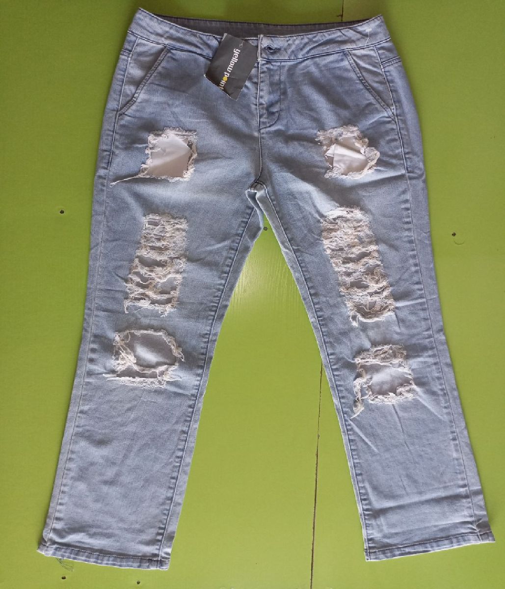 Street Crazy Ladies Stock Jeans, Stretching Women Jean - Sky Blue