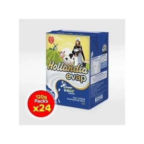 Hollandia Evap Full Cream Milk - 120g X 24pcs