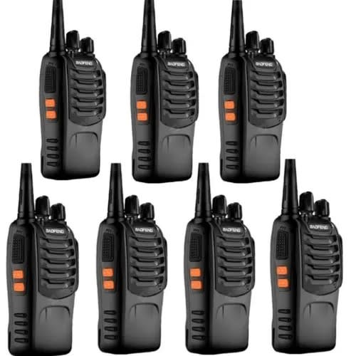 Walkie Talkie Hand Held Radio Communicator - 7 Pieces