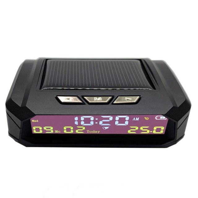 Solar Car Digital Clock