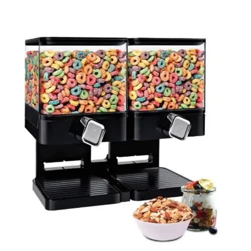 Double Cereal Dispenser Storage Container