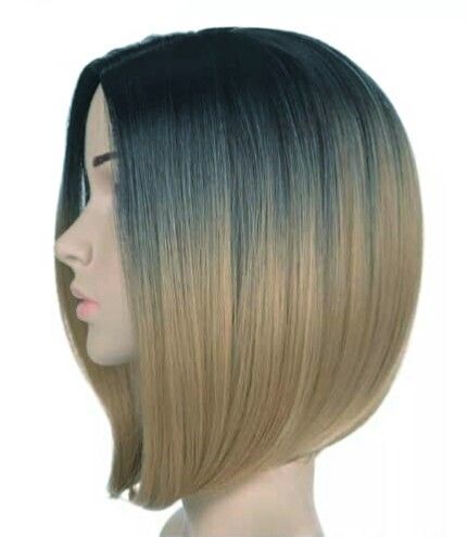 Classy Ombre Bob Wig With Center Closure
