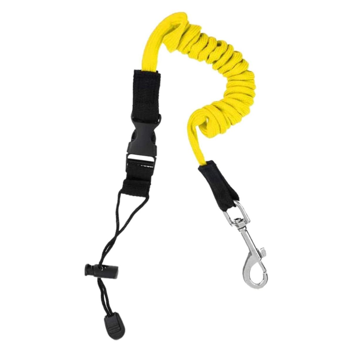 Outdoor Boat Elastic Canoe Paddle Lanyard Cord Rope Yellow