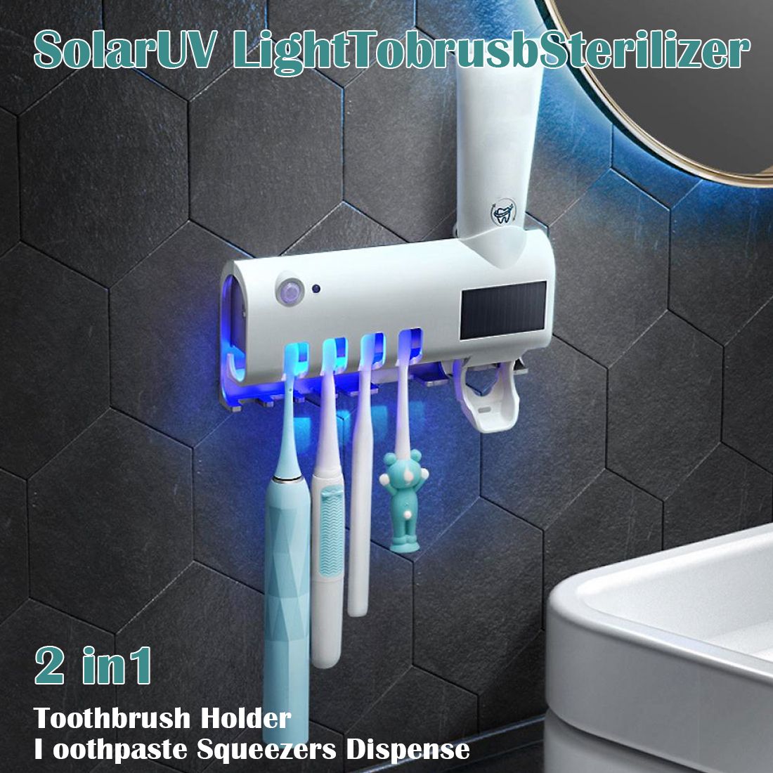 Toothbrush Holders And  Automatic Toothpaste Dispenser