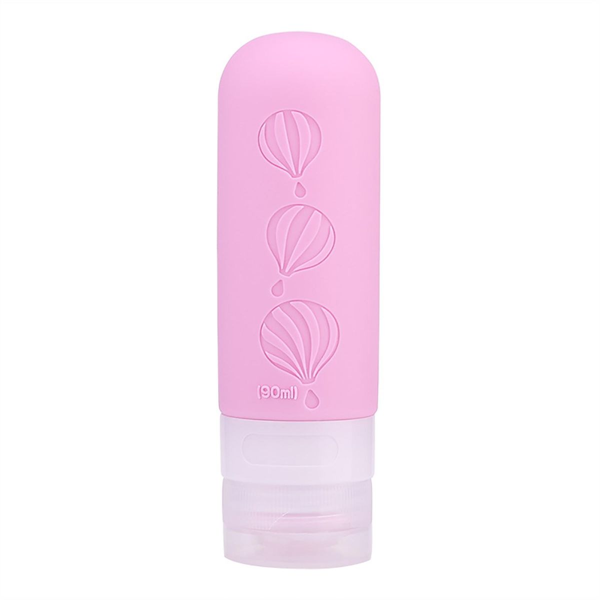 Drip-free Valve Travel Bottle Leak-proof 90ml Silicone for Travel Hot Pink