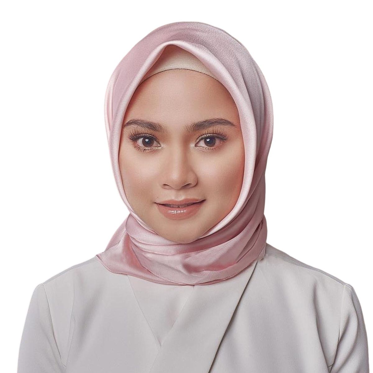 Women Head Wrap Vivid Color Wear Resistant-Light Pink