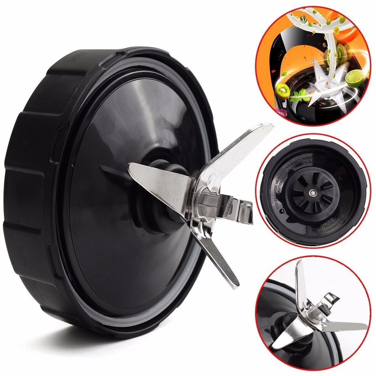 7-Fins Extractor Cross Replacement For Nutri Ninja Auto IQ 1300 1500 4''