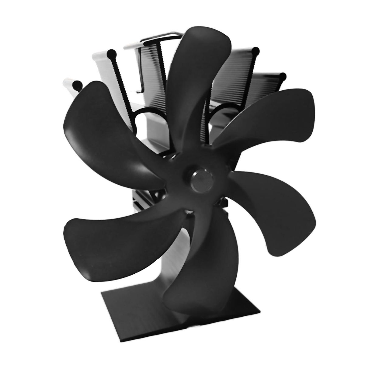 6 Blade Fireplace Fan for Wood Burning Stove Heat Powered Fan Wood Burning Stove