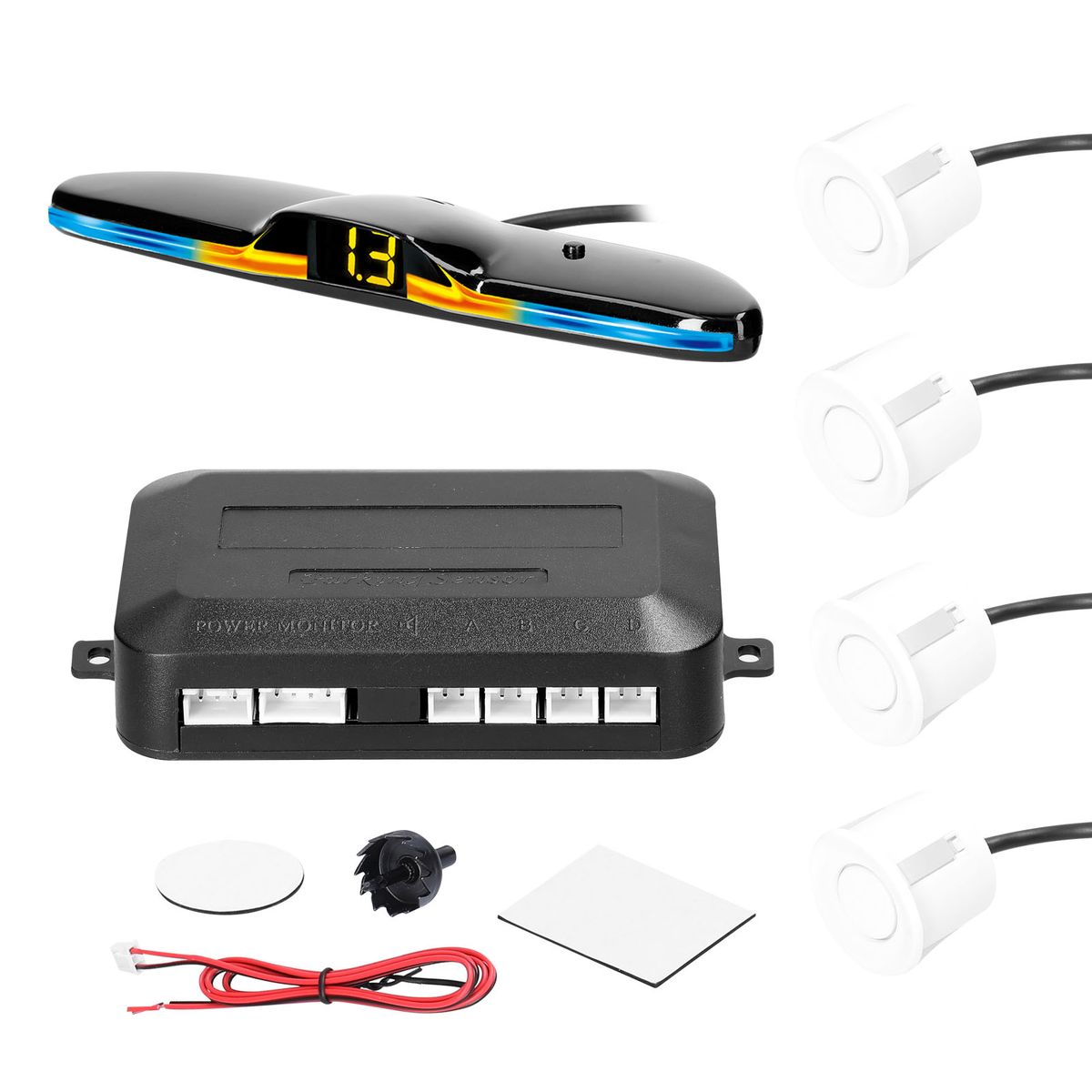 Car Parking Sensor Rear Reversing Radars System With 4