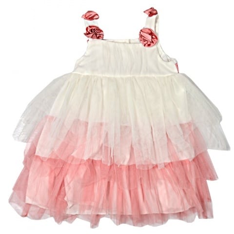 Laura Ashley Roses Party Dress - White