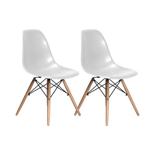 Sadia B Side Chair - 2 Piece - White