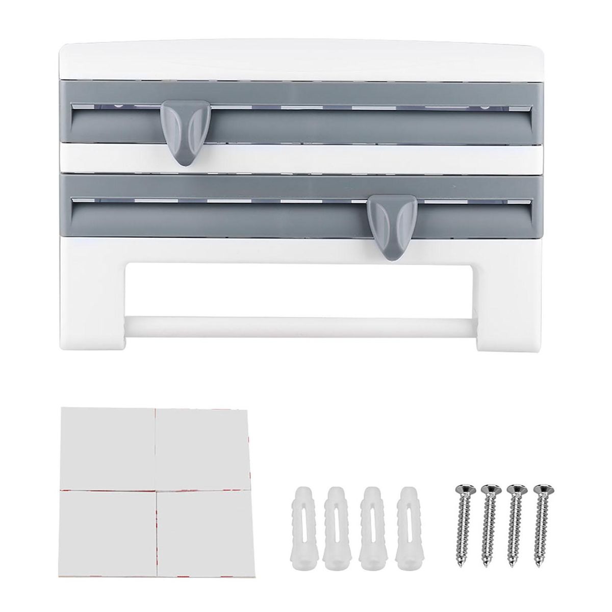 Kitchen Organizer Paper Towel Holder Cling Film Cutting Holder Sauce Bottle Tin Foil Paper Storage Rack Kitchen Shelf