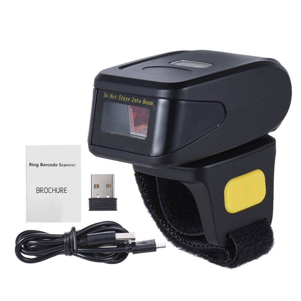 Portable Handheld Bluetooth Wireless Ring Finger Scanner