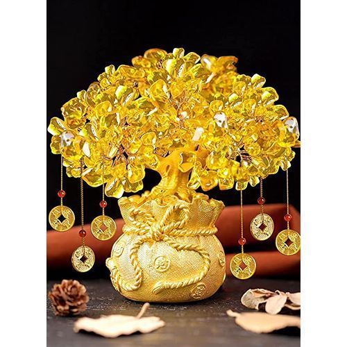 Citrine Feng Shui Money Tree Gemstone Ornament