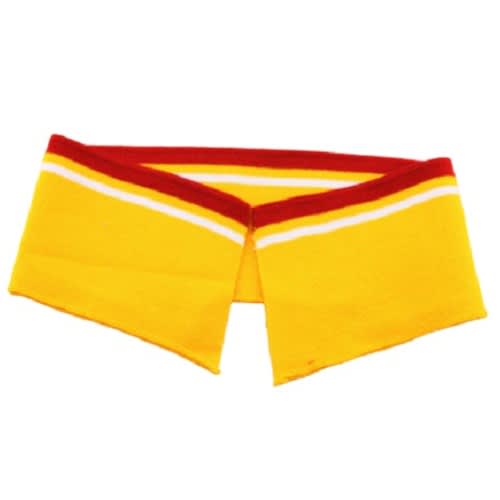 Ribbed Knit Jersey Collar For Polo T-shirt - Yellow