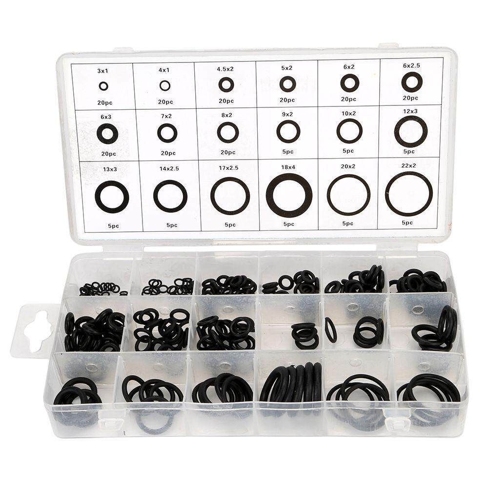 225Pcs Rubber O Ring Metric With Case Washer Seals Pumps Gasket Assortment Kit