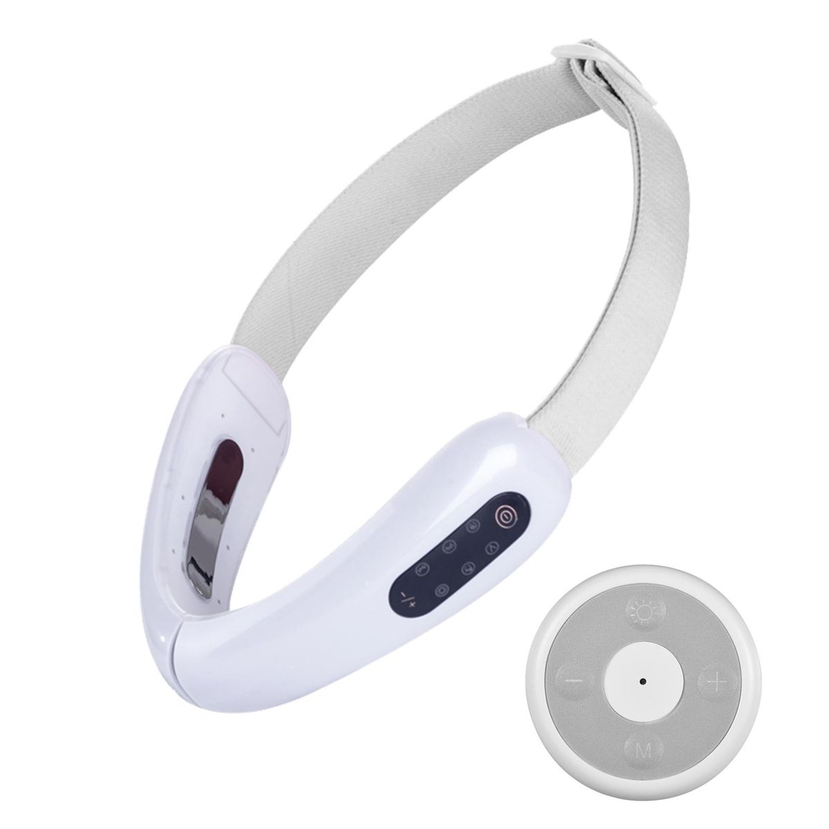 Electric V Face Machine Face Lifting Device Smart V-Face Shaping Massager Chin V-Line Up Lift Belt Red Blue LED Photon Therapy with Remote Control