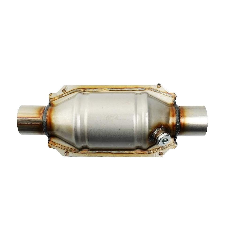 InletOutlet Universal Catalytic Converter with O2 Port & Heat 53004 Car Stainless Steel Catalytic Converter