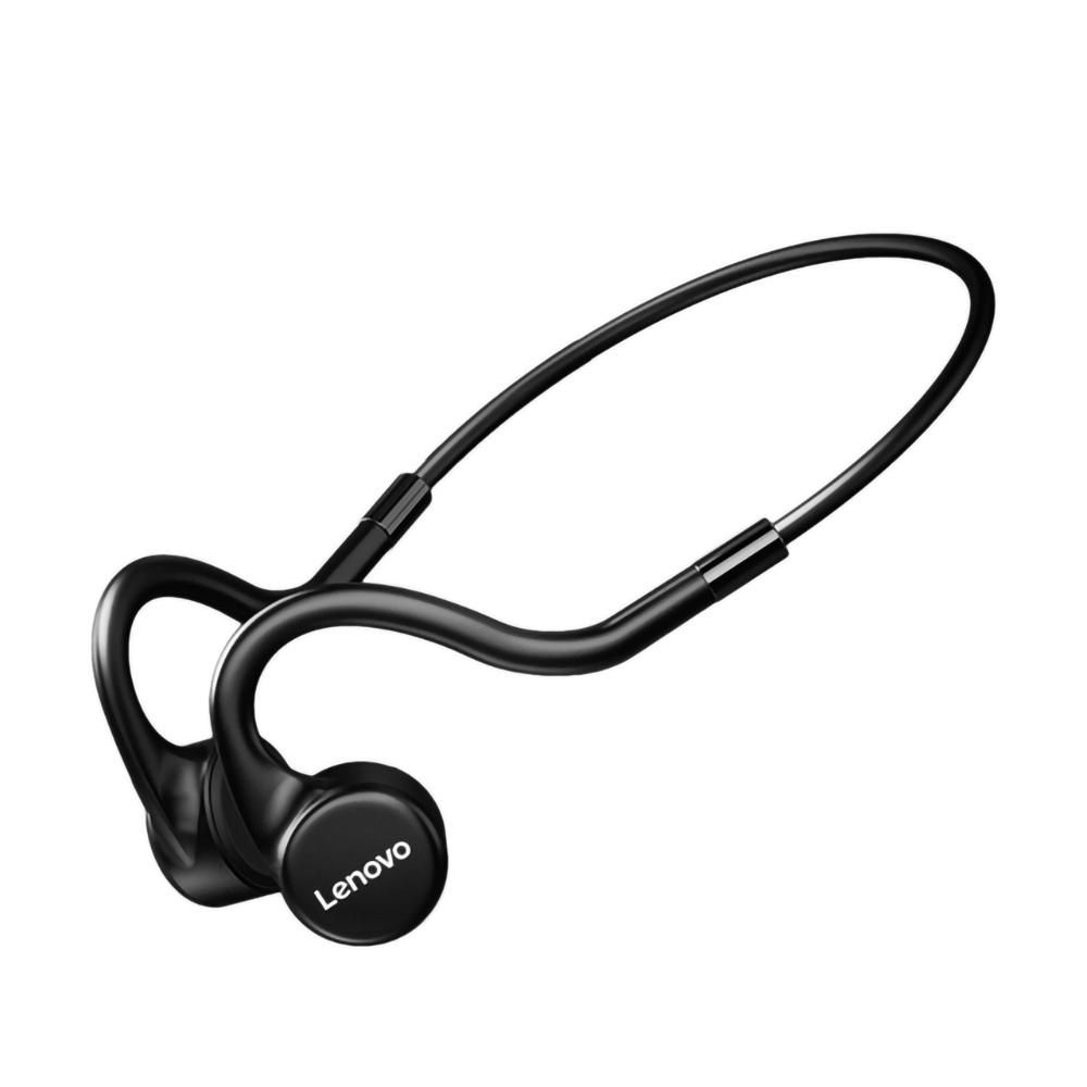 Lenovo X5 Wireless BT Headphone Bone Conduction Earphone with IPX8 Waterproof Level ENC Noise Reduction 8GB Memory Black