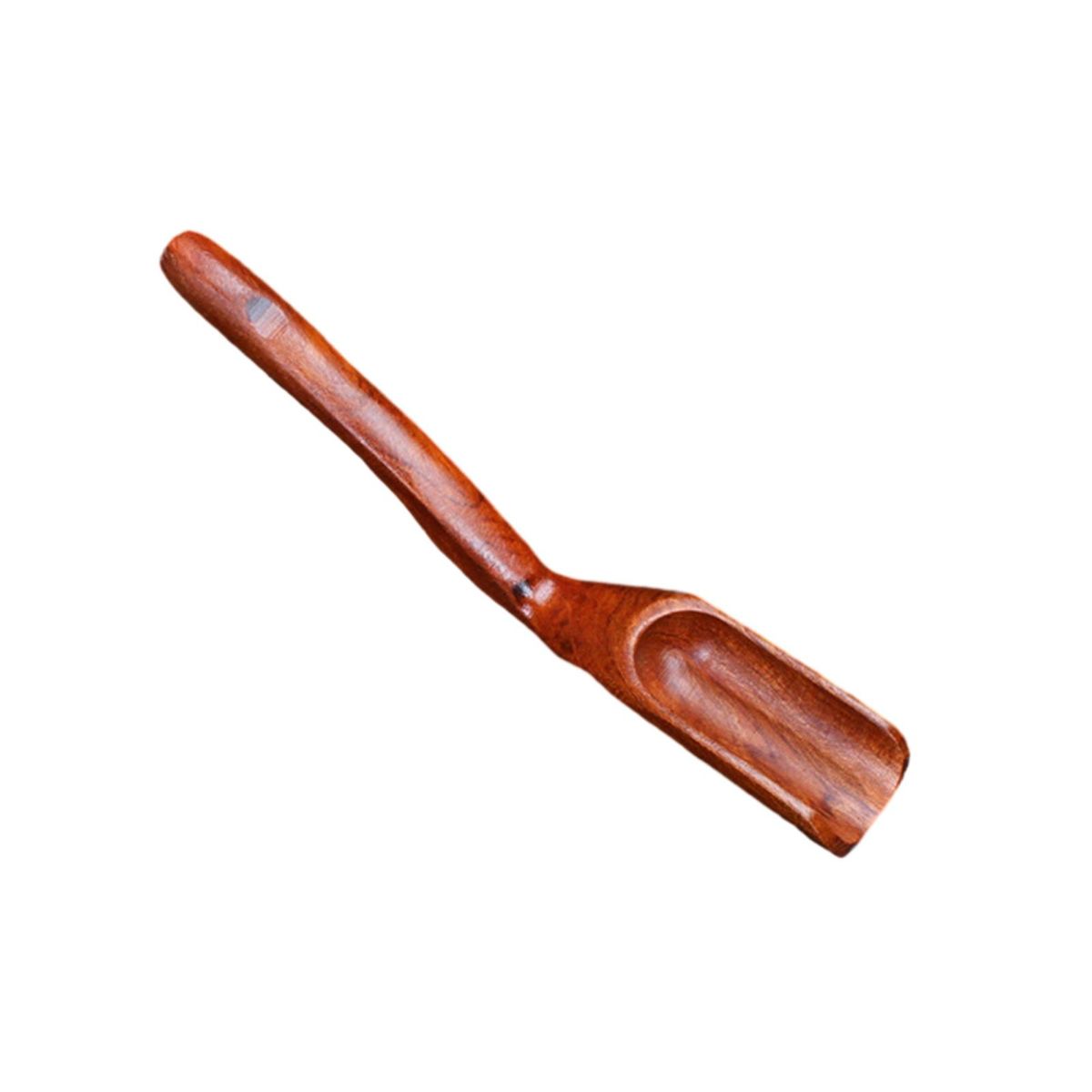 Long Handle Tea Scoop Kung Fu Tea Scoop Long Handled Wooden for Loose Dark Red