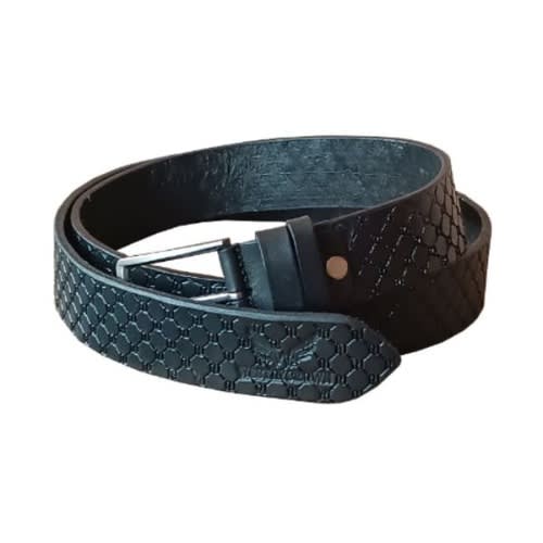 Patterned Belt For Men - Black