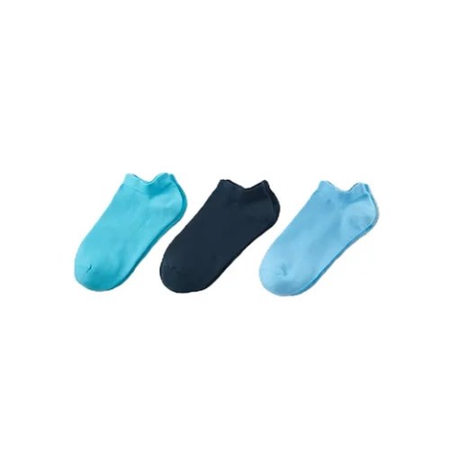 Boy's Sneaker Socks - 3 Pairs - Blue