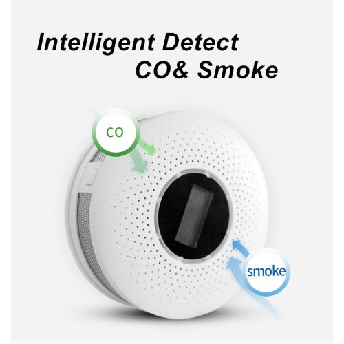 Smart Combination - Carbon Monoxide And Smoke Detector Alarm With Lcd Display