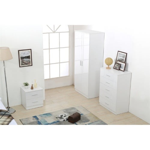 Sadia-3 Piece Bedroom Set White