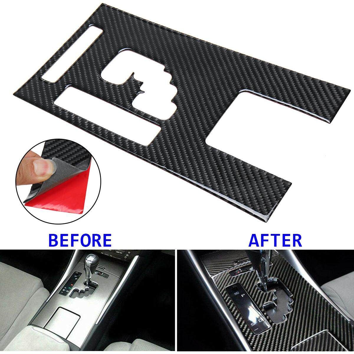 Real Carbon Fiber Gear Shift Box Panel Cover Trim For LEXUS IS250/300 2006-2011