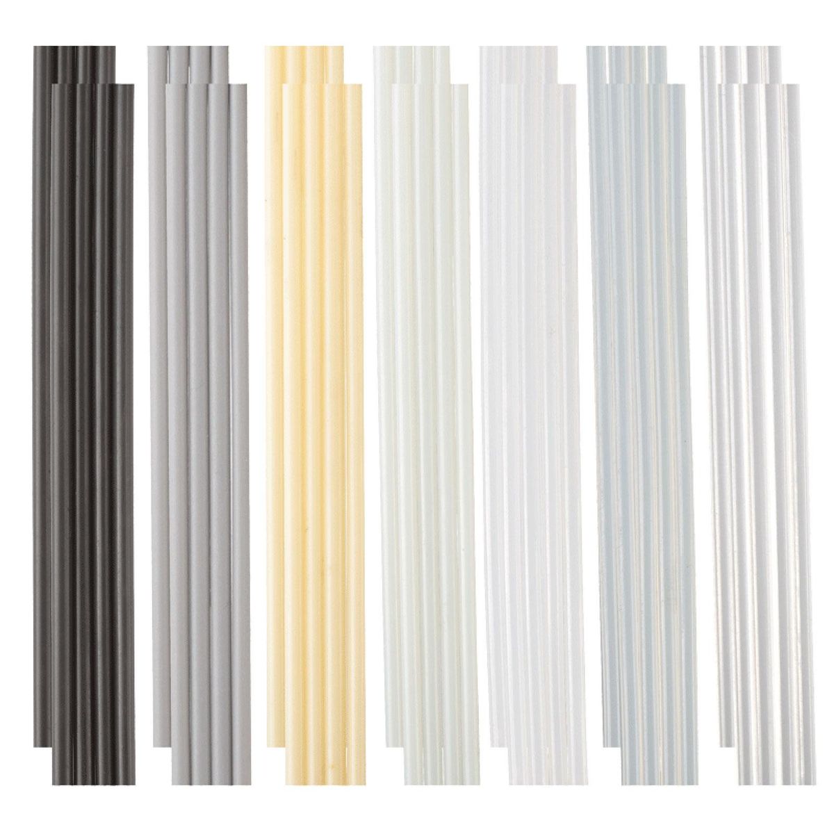 56PCS 7 Types of Plastic Welding Rods(PP PU ABS PE TPO PA PC),Plastic Welding Kit for Car bumper, Kayaks,plastic welder gun