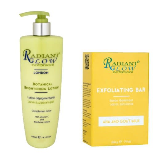 Botanical Brightening Lotion + Exfoliating Bar