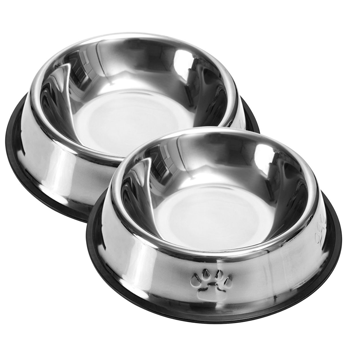 2Pcs Practical Pet Feeding Bowls Dog   Cats Universal