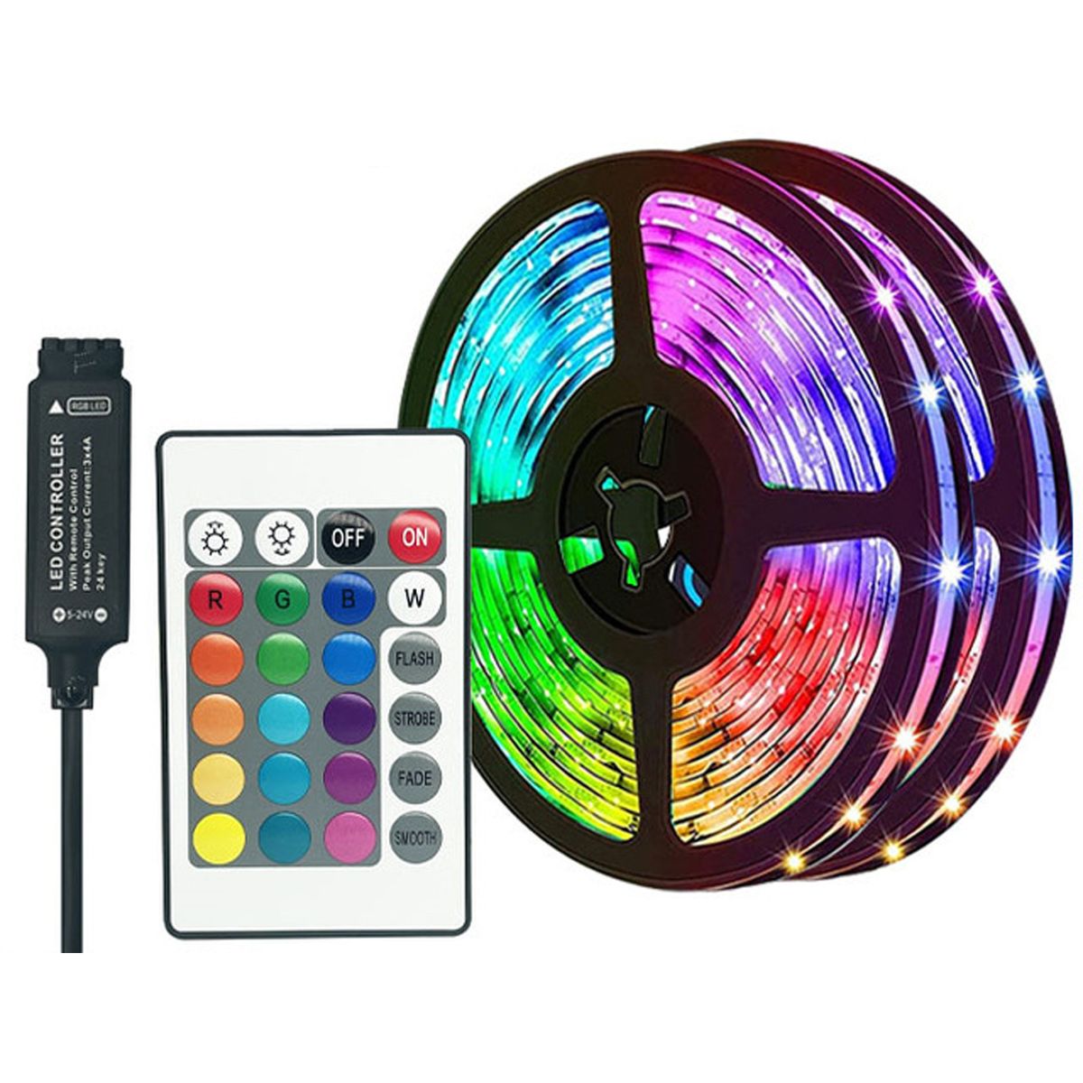5V RGB LED Strip Lights 12LEDs/Meter 5050RGB Light Strip