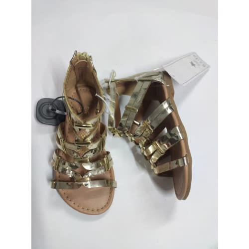 Girl's Gold Gladiator Sandal