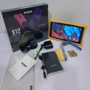 X12 Kids Learning Tablet - Dual Sim- 128GB ROM - 4GB RAM - Wifi - Yellow Silicon Pouch