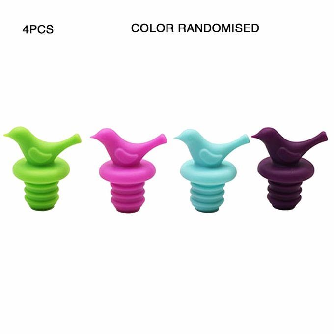 Birds Sili One Wine Bottle Sto Er Environmental Health Non-toxi  Wine Sto Er-random-4pcs