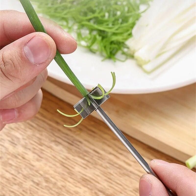 Stainless Steel Plum Blossom Onion Cutter Super Fine Green Onion Shredded Cutter Slicer Kitchen Tools Accessories Supplies