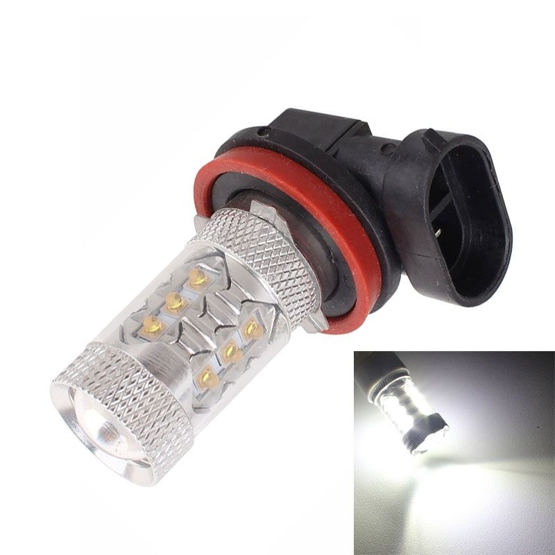 H11/H8 80W 800LM 6500K White Light 16-3535-LEDs Car Foglight , Constant Current , DC12-24V