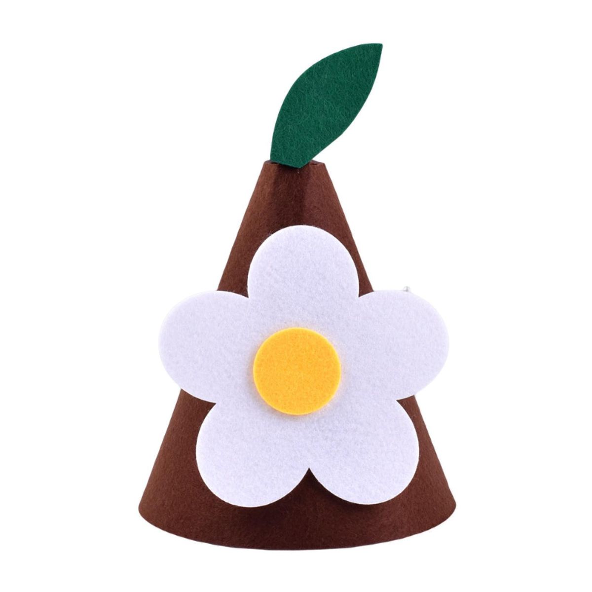 Birthday Cone Hat Kids Baby Shower Party Hat Brown