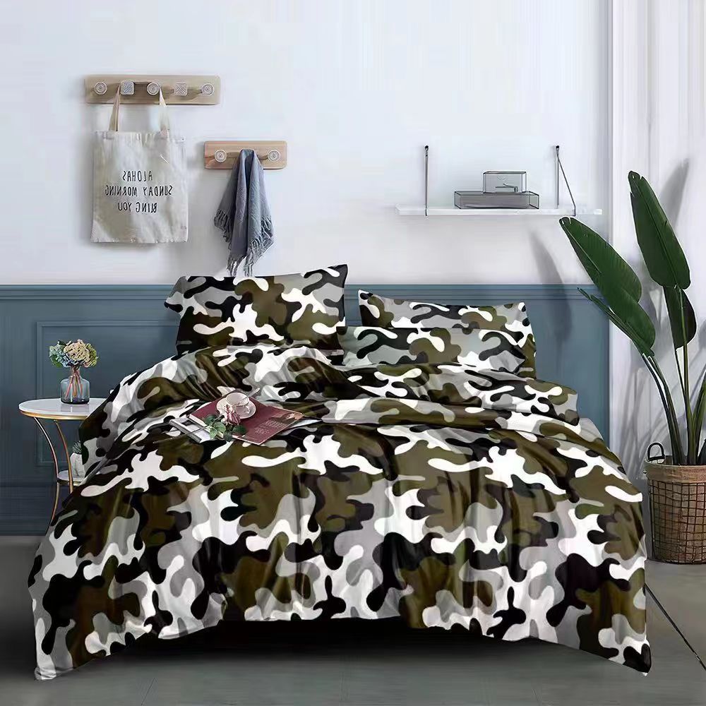 Pattern Design Bedsheet With Pillowcases