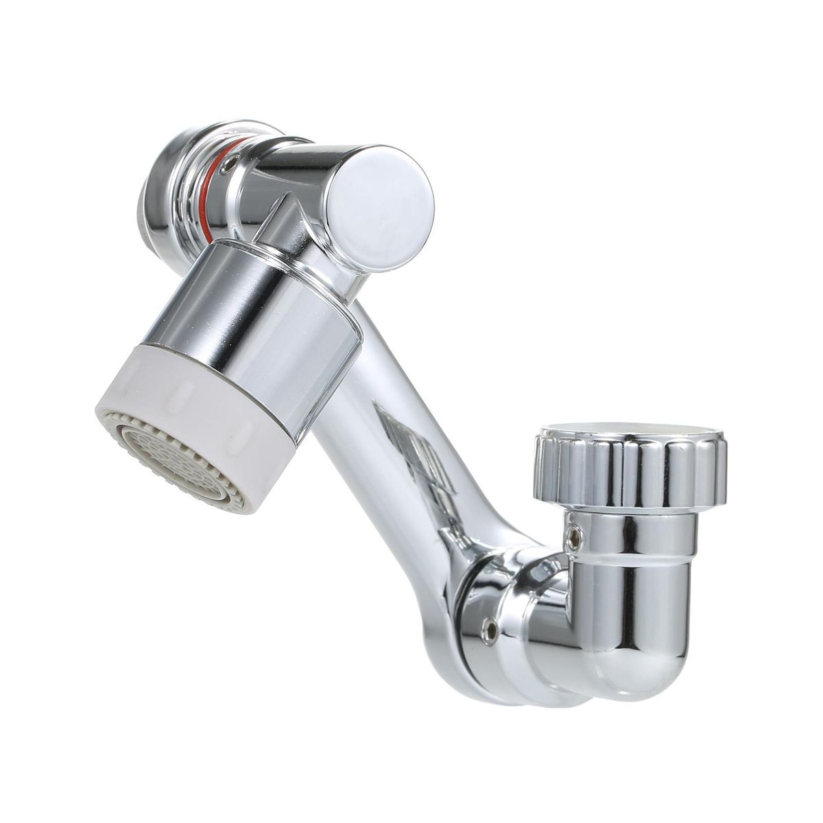 Robotic arm faucet 1080-degree robotic arm water nozzle bubbler universal extension water nozzle anti-splash wash artifact Double-mode water outlet--all copper manipulator arm plating color