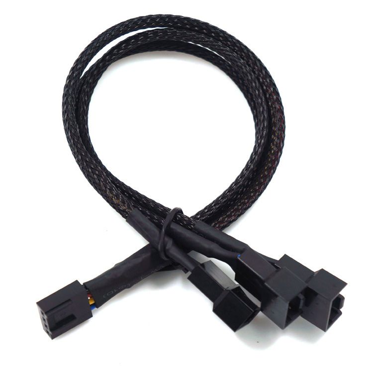 4pin Computer Fan Cable Suitable For 3pin/4pin PVC
