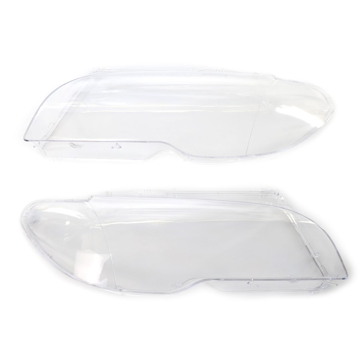 One Pair Transparent Plastic Headlight Covers Left   Right